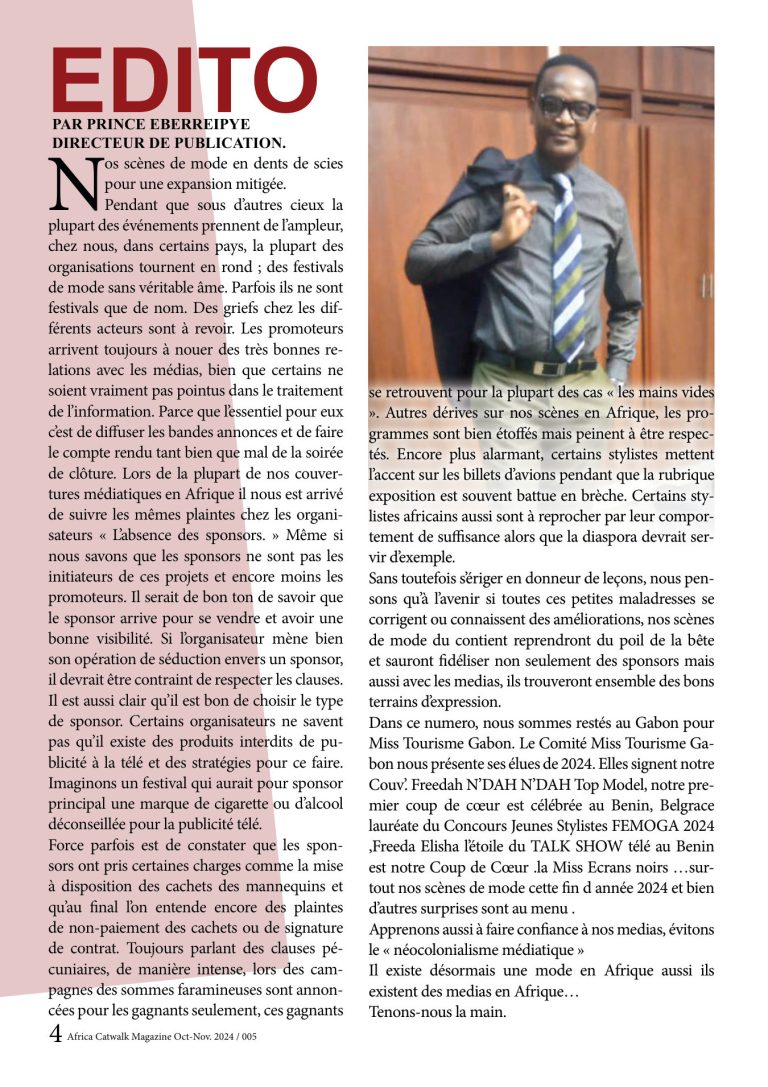 Première page de Edito — Nos scènes de mode en dents de scies pour une expansion mitigée
