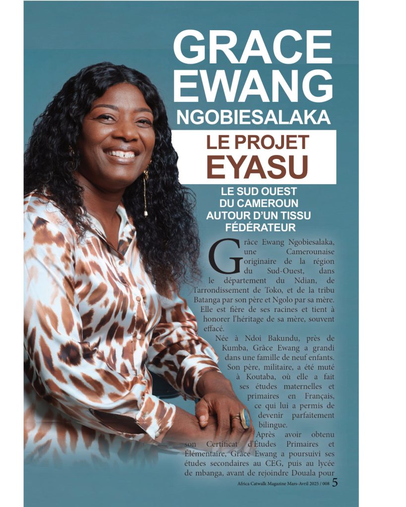 Grace ewang ngobiesalaka — Le projet ewasu: le sud ouest cameroun autour d’un tissu fédérateur