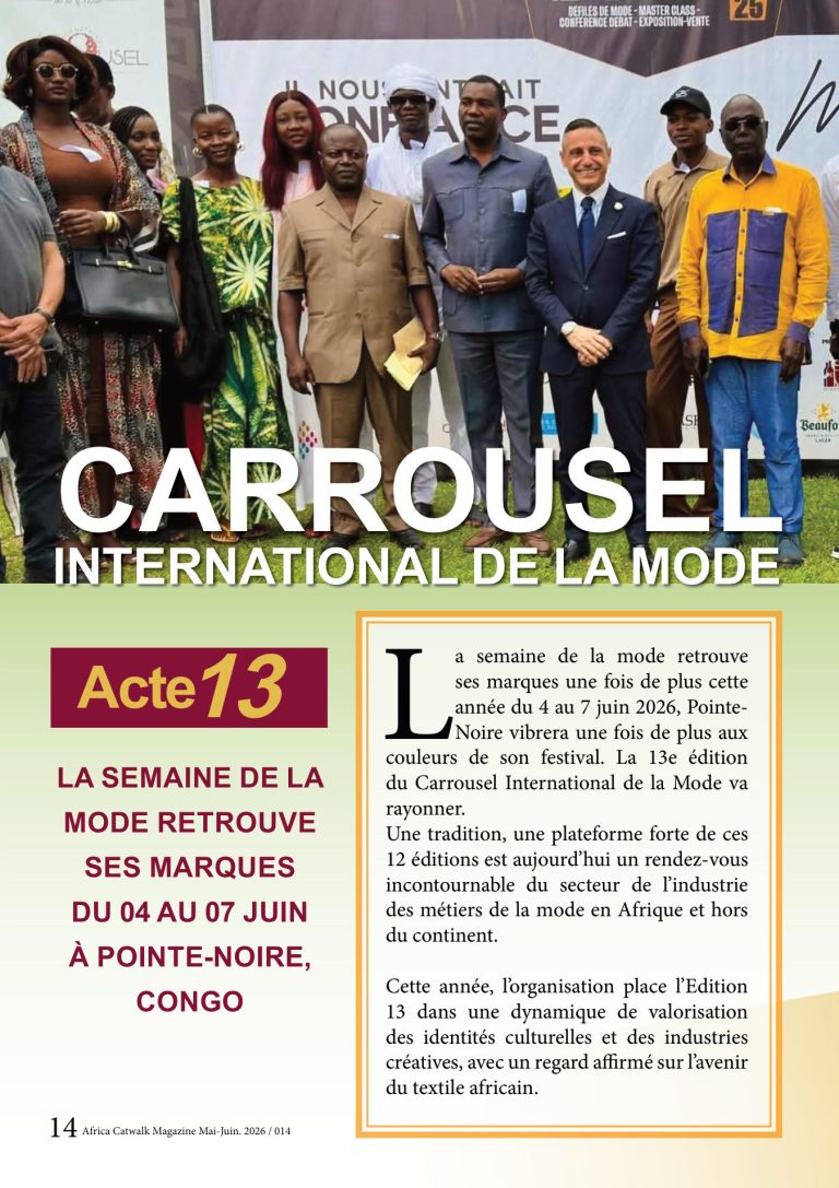 Première page de CIMO acte 13 — La semaine de la mode retrouve ses marques a pointe noire, au congo