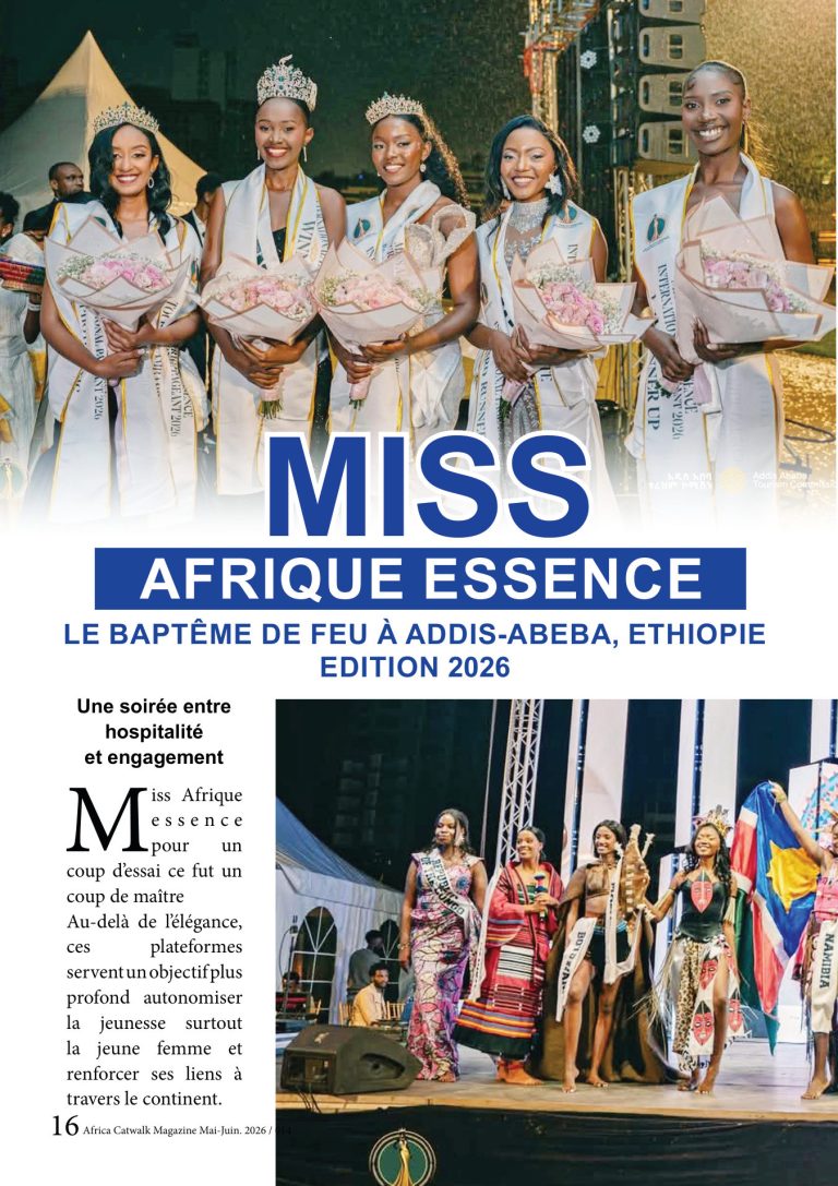 Première page de Miss afrique essence — Le baptême de feu à addis-abebba edition 2026