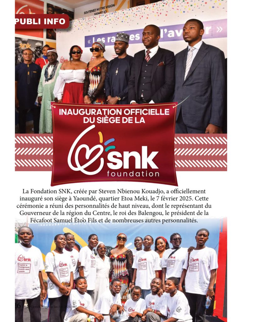 La fondation snk prend — Son envol officiel publi info